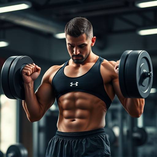 Person lifting weights at a gym